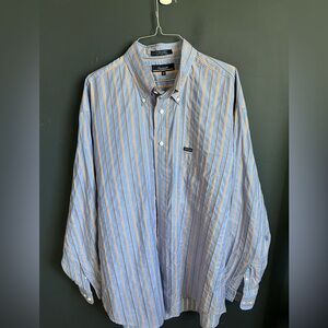 Faconnable Striped Dress Shirt 100% Cotton — XL